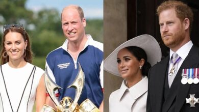 Prince William and Kate Middleton with Prince Harry and Meghan Markle