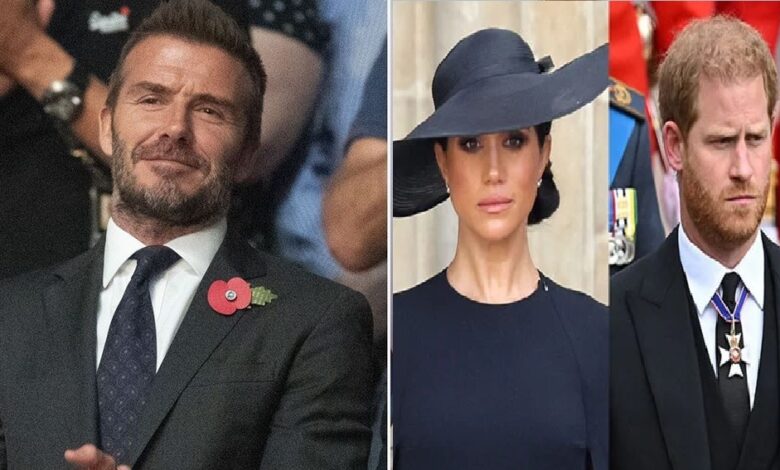 Meghan's 'plot' for Harry to snub David Beckham after royal wedding