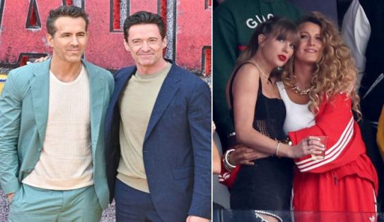 Ryan Reynolds, Hugh Jackman roast Taylor Swift, Blake Lively for their fame