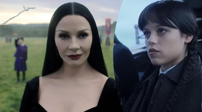 Jenna Ortega Confesses Catherine Zeta Jones Left Her ‘Lost in Her Eyes’ on Wednesday Set